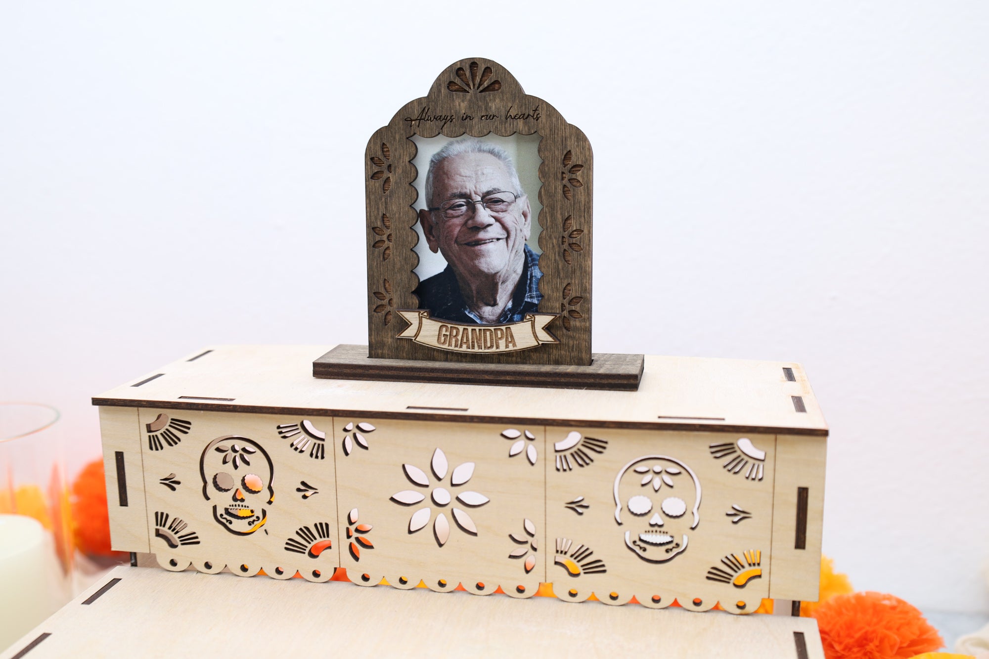 Day of the Dead Ofrenda: Wooden Memorial Display