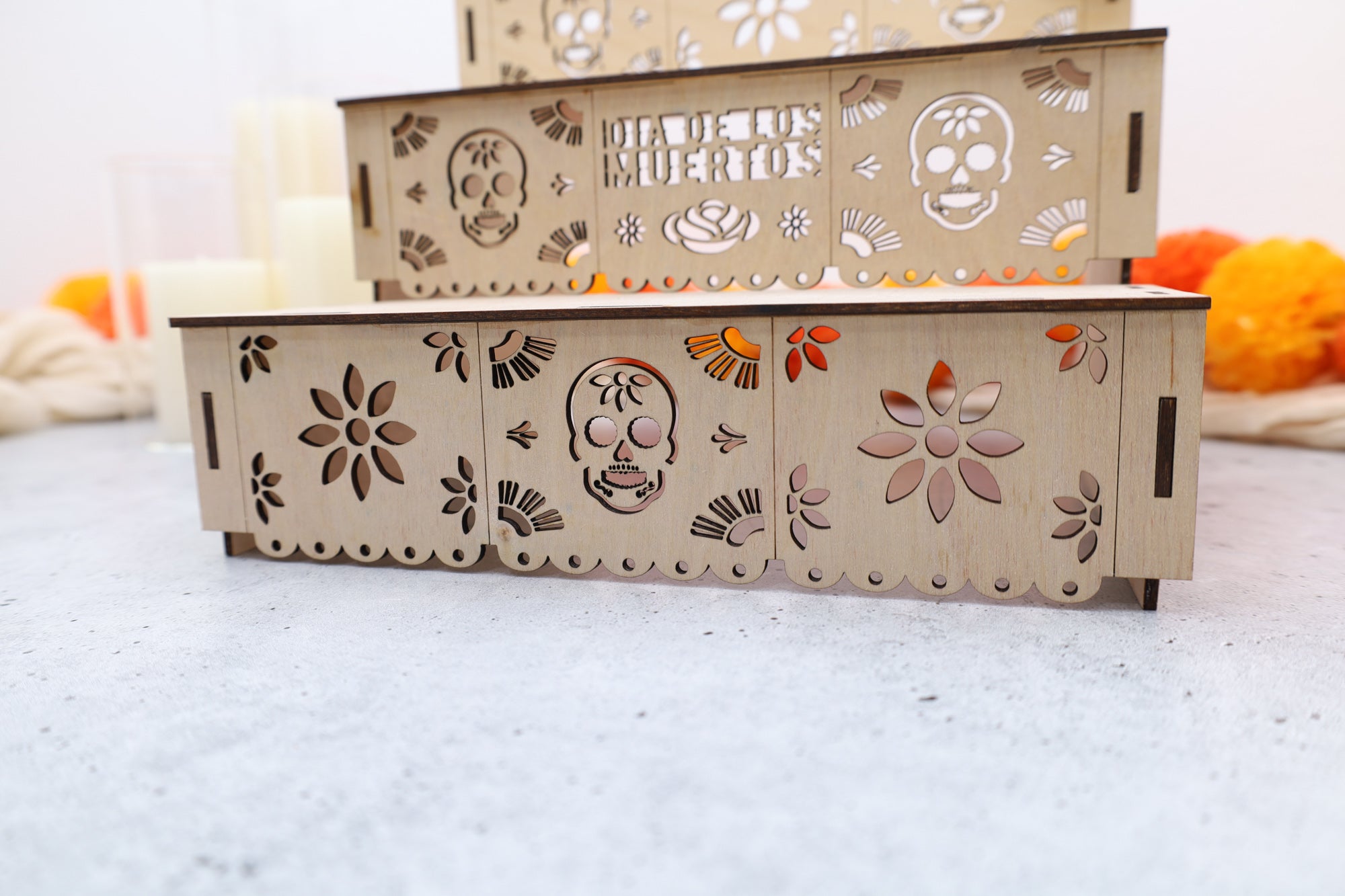 Day of the Dead Ofrenda: Wooden Memorial Display