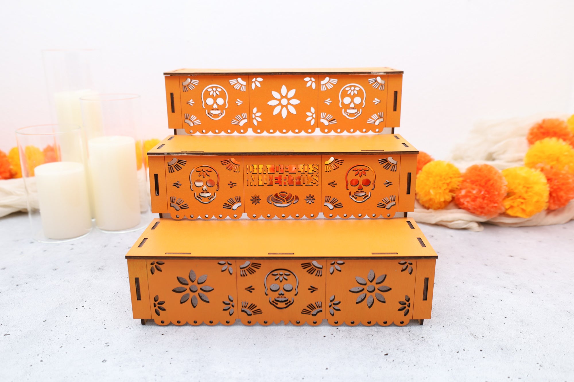 Day of the Dead Ofrenda: Wooden Memorial Display